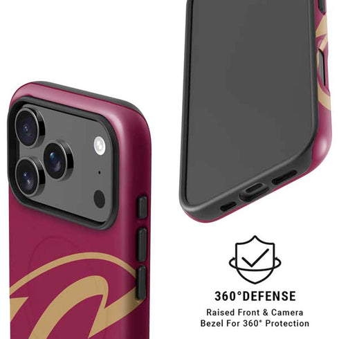 NBA Cleveland Cavaliers Large Logo iPhone 17 Pro Magsafe Impact Case