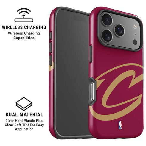 NBA Cleveland Cavaliers Large Logo iPhone 17 Pro Magsafe Impact Case