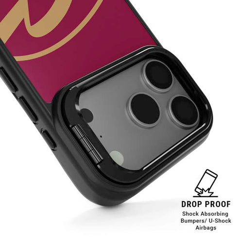 NBA Cleveland Cavaliers Large Logo iPhone 17 Pro Max Kickstand Case