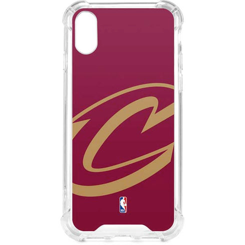 NBA Cleveland Cavaliers Large Logo iPhone XS Clear Case