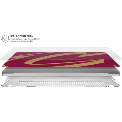 NBA Cleveland Cavaliers Large Logo MacBook Air 15in (2023-2025) Case plus Skin