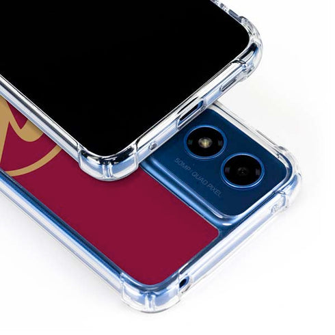 NBA Cleveland Cavaliers Large Logo Moto G Play 4G (2024) Clear Case