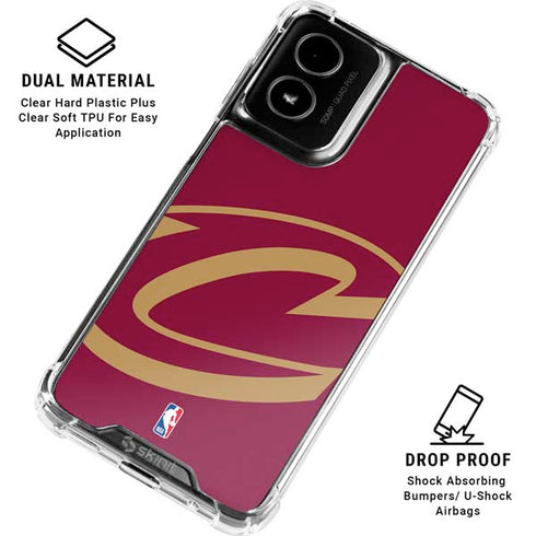 NBA Cleveland Cavaliers Large Logo Moto G Power 5G (2024) Clear Case