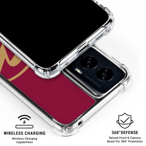 NBA Cleveland Cavaliers Large Logo Moto G Power 5G (2024) Clear Case