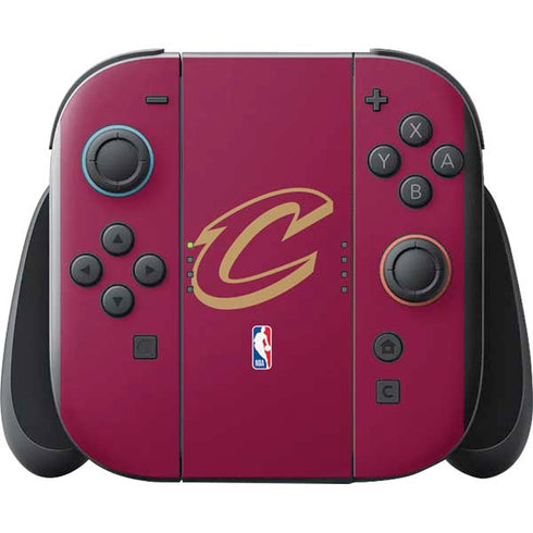 NBA Cleveland Cavaliers Large Logo Nintendo Switch 2 (2025) with Joy-Con Skin