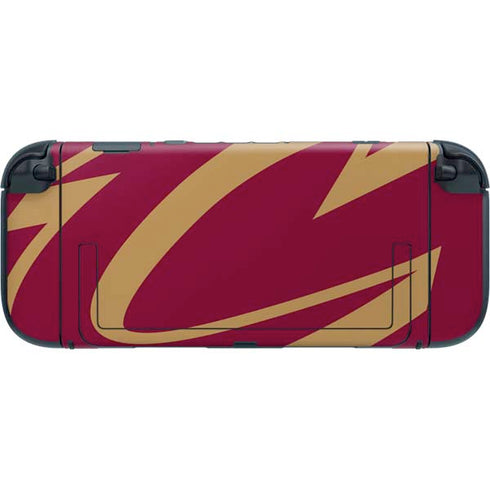 NBA Cleveland Cavaliers Large Logo Nintendo Switch 2 (2025) with Joy-Con Skin