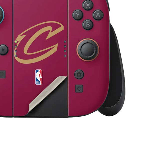 NBA Cleveland Cavaliers Large Logo Nintendo Switch 2 (2025) Joy-Con Controller Skin