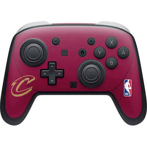 NBA Cleveland Cavaliers Large Logo Nintendo Switch 2 (2025) Pro Controller Skin