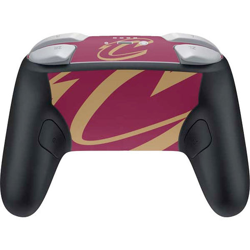 NBA Cleveland Cavaliers Large Logo Nintendo Switch 2 (2025) Pro Controller Skin