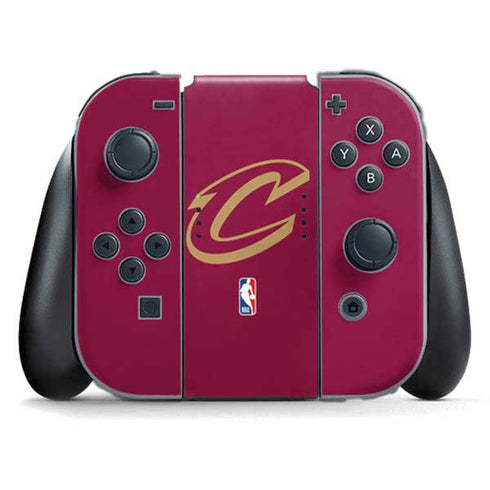 NBA Cleveland Cavaliers Large Logo Nintendo Switch (2017-2021) Joy-Con Controller Skin