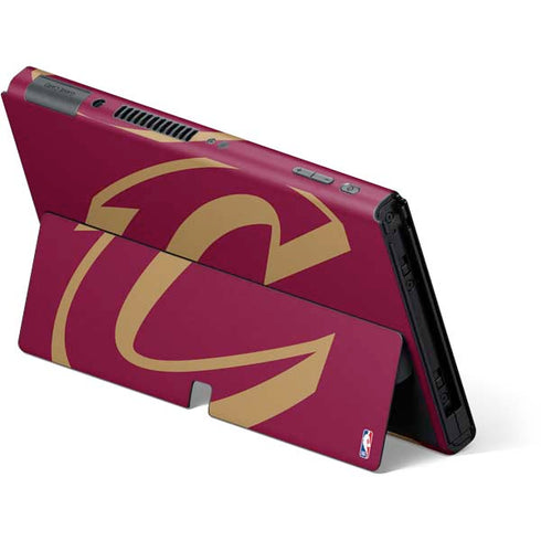 NBA Cleveland Cavaliers Large Logo Nintendo Switch OLED (2021) Skin