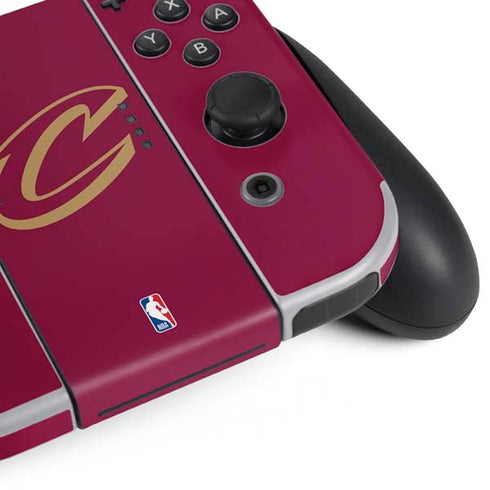 NBA Cleveland Cavaliers Large Logo Nintendo Switch OLED (2021) Skin