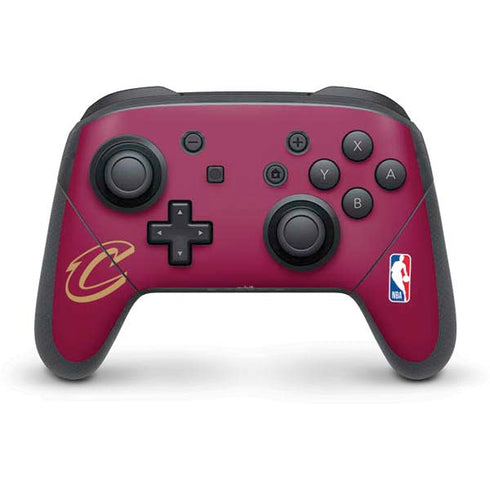 NBA Cleveland Cavaliers Large Logo Nintendo Switch Pro Controller Skin