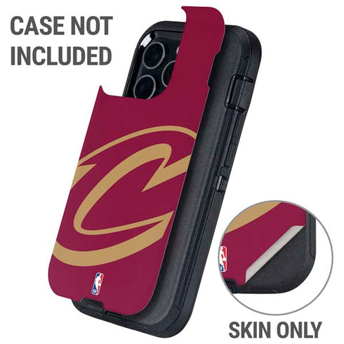 NBA Cleveland Cavaliers Large Logo Otterbox Defender iPhone Skin