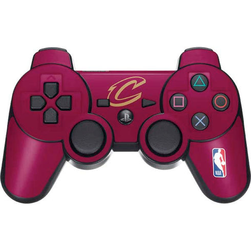 NBA Cleveland Cavaliers Large Logo PS3 Dual Shock wireless controller Skin