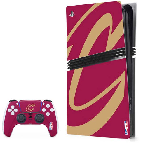 NBA Cleveland Cavaliers Large Logo PS5 Pro Bundle Skin