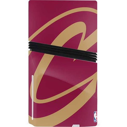 NBA Cleveland Cavaliers Large Logo PS5 Pro Disk Console Skin