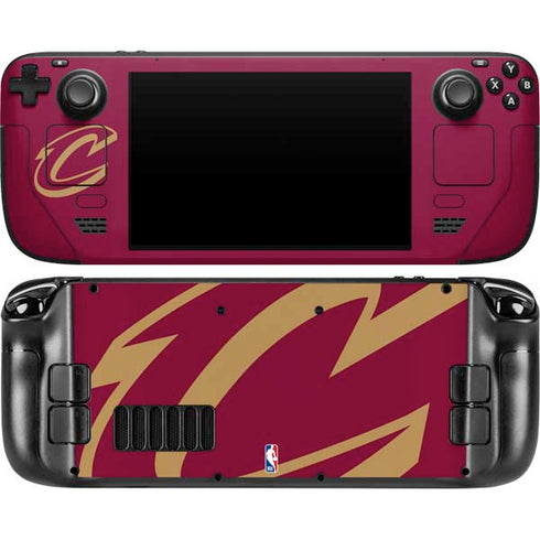 NBA Cleveland Cavaliers Large Logo Steam Deck Handheld Gaming Computer OLED Skin