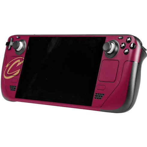 NBA Cleveland Cavaliers Large Logo Steam Deck Handheld Gaming Computer OLED Skin