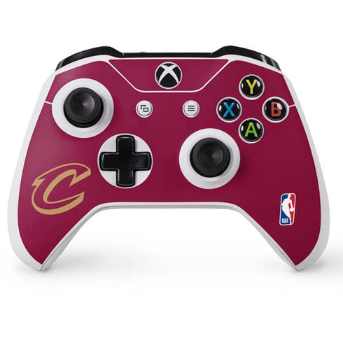 NBA Cleveland Cavaliers Large Logo Xbox One S Console and Controller Bundle Skin