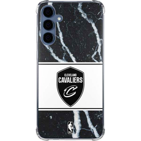 NBA Cleveland Cavaliers Marble Galaxy A35 5G Clear Case