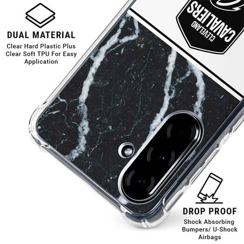 NBA Cleveland Cavaliers Marble Galaxy A36 5G Clear Case