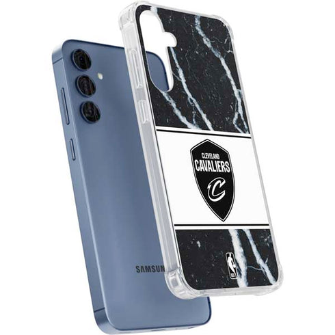 NBA Cleveland Cavaliers Marble Galaxy A55 5G Clear Case