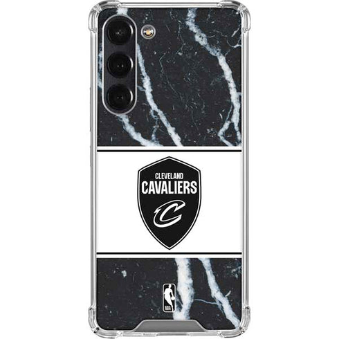 NBA Cleveland Cavaliers Marble Galaxy S24 FE Clear Case