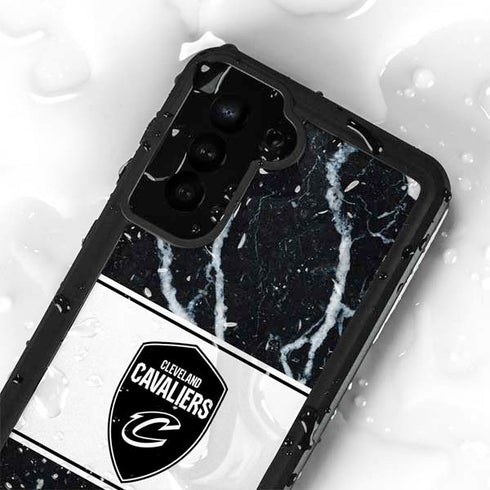 NBA Cleveland Cavaliers Marble Galaxy S24 Plus Waterproof Case