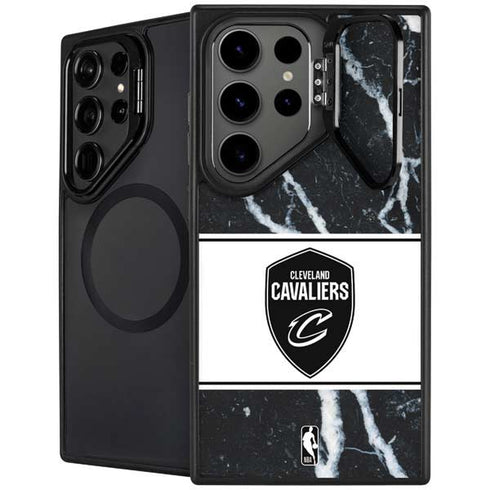 NBA Cleveland Cavaliers Marble Galaxy S25 Ultra Kickstand Case