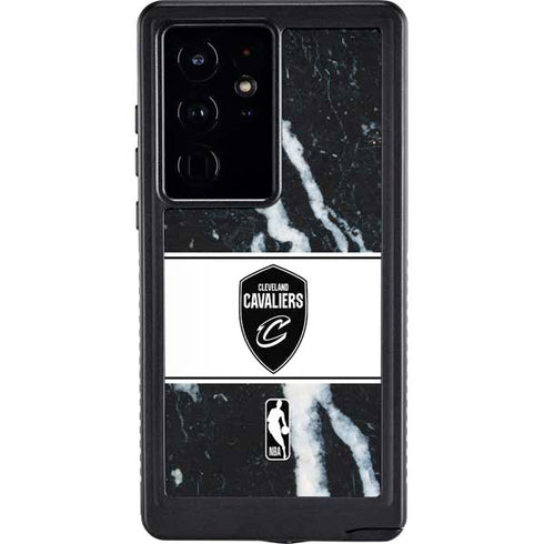 NBA Cleveland Cavaliers Marble Galaxy S24 Ultra Waterproof Case