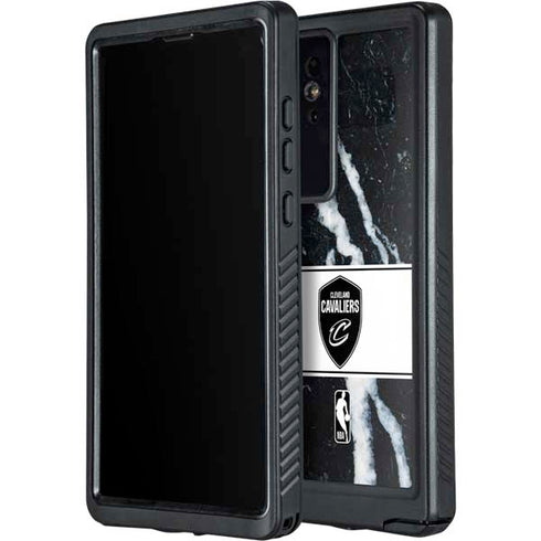 NBA Cleveland Cavaliers Marble Galaxy S24 Ultra Waterproof Case