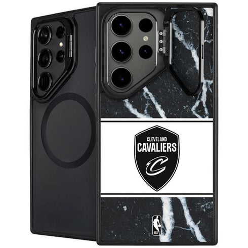 NBA Cleveland Cavaliers Marble Galaxy S26 Ultra Kickstand Case