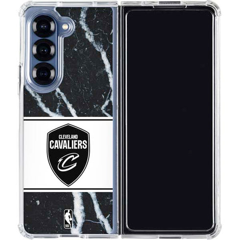 NBA Cleveland Cavaliers Marble Galaxy Z Fold6 Clear Case