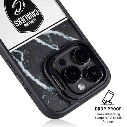 NBA Cleveland Cavaliers Marble iPhone 13 Pro Kickstand Case