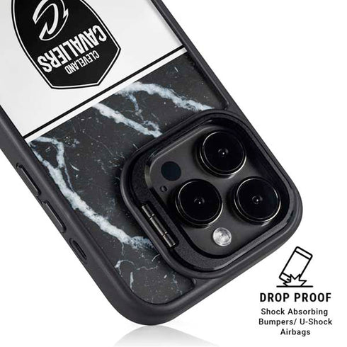 NBA Cleveland Cavaliers Marble iPhone 13 Pro Max Kickstand Case