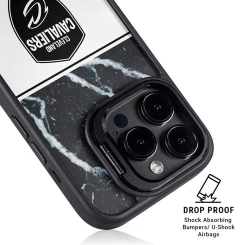 NBA Cleveland Cavaliers Marble iPhone 14 Pro Kickstand Case