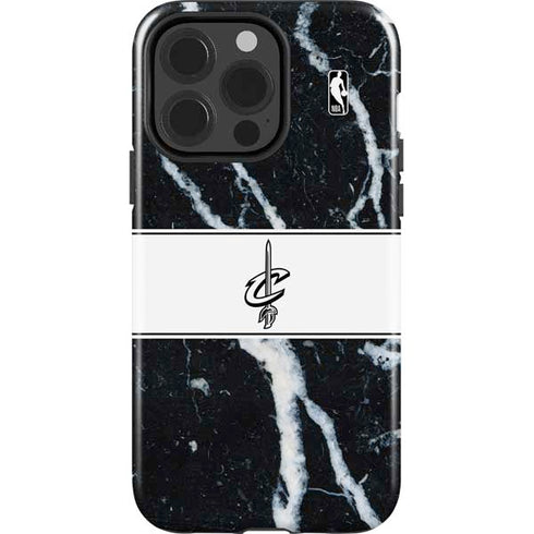 NBA Cleveland Cavaliers Marble iPhone 15 Pro Impact Case