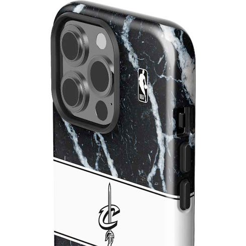 NBA Cleveland Cavaliers Marble iPhone 15 Pro Impact Case