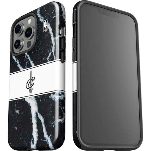 NBA Cleveland Cavaliers Marble iPhone 15 Pro Impact Case