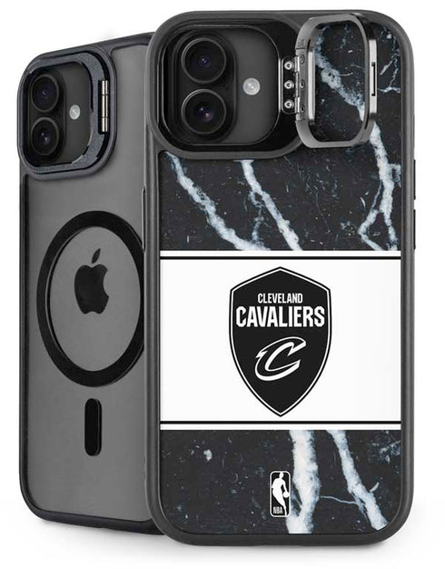 NBA Cleveland Cavaliers Marble iPhone 16 Kickstand Case