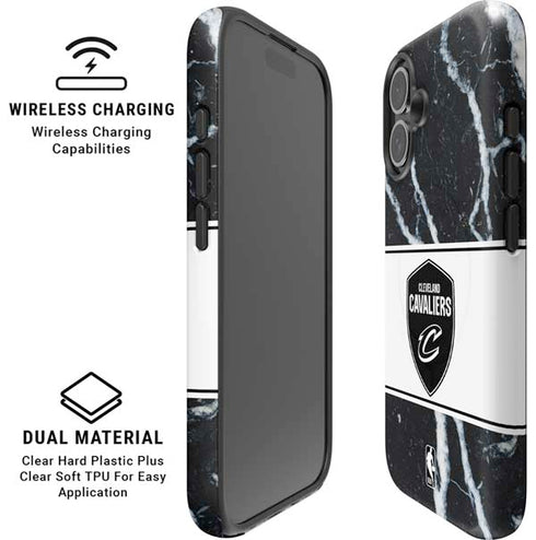 NBA Cleveland Cavaliers Marble iPhone 16 Magsafe Impact Case