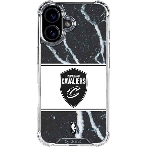 NBA Cleveland Cavaliers Marble iPhone 16 Plus Clear Case