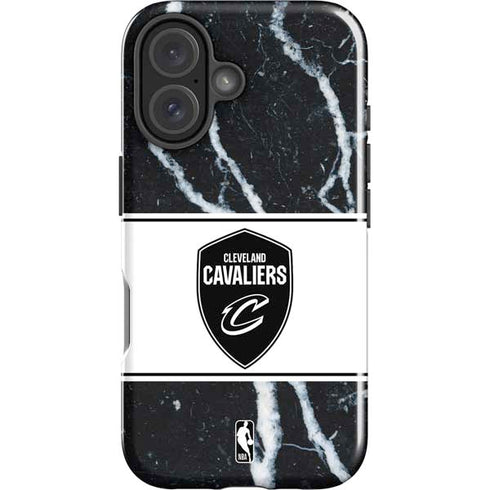 NBA Cleveland Cavaliers Marble iPhone 16 Plus Impact Case