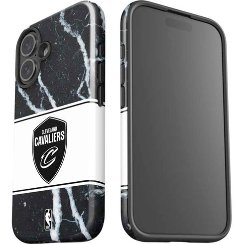 NBA Cleveland Cavaliers Marble iPhone 16 Plus Impact Case