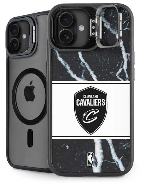NBA Cleveland Cavaliers Marble iPhone 16 Plus Kickstand Case
