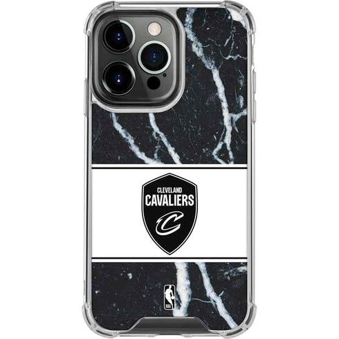NBA Cleveland Cavaliers Marble iPhone 16 Pro Clear Case