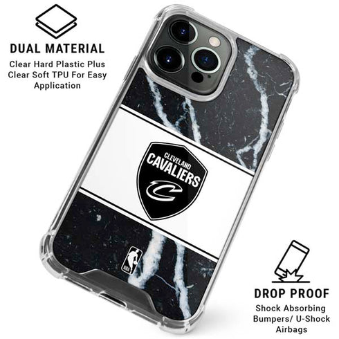 NBA Cleveland Cavaliers Marble iPhone 16 Pro Clear Case