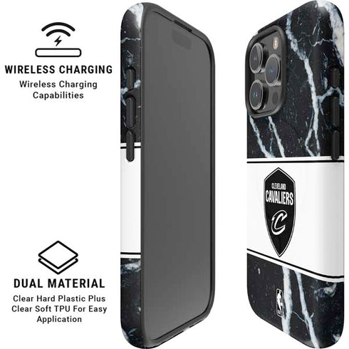 NBA Cleveland Cavaliers Marble iPhone 16 Pro Max Magsafe Impact Case
