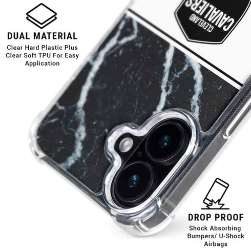 NBA Cleveland Cavaliers Marble iPhone 17 Clear Case